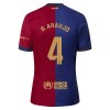 Maillot de Supporter FC Barcelone R. Araujo 4 Domicile 2024-25 Pour Enfant